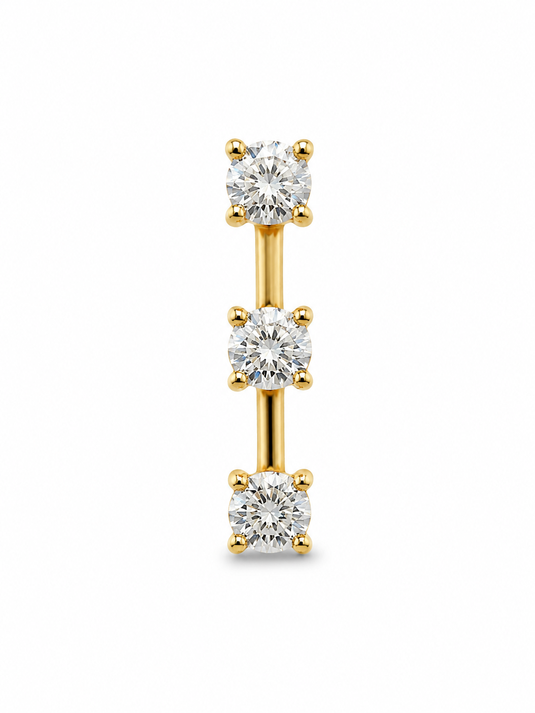 14KT Yellow Gold 0.20 CTW Journey Diamond Pendant [K8H]