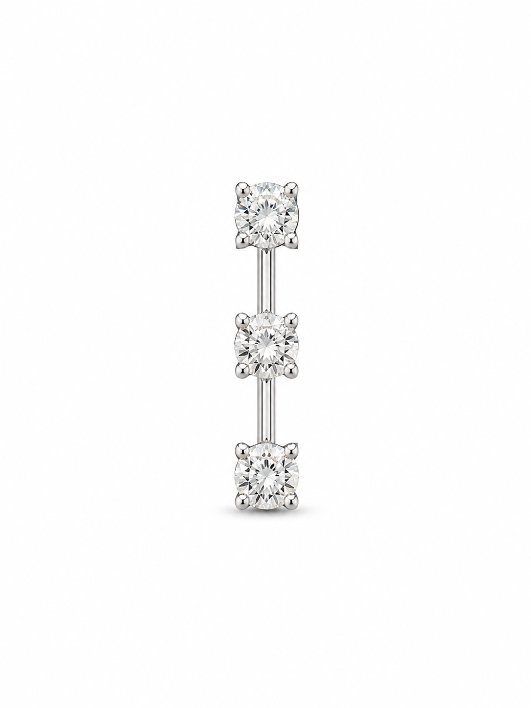 14KT White Gold 0.20 CTW Journey Diamond Pendant [K8H]