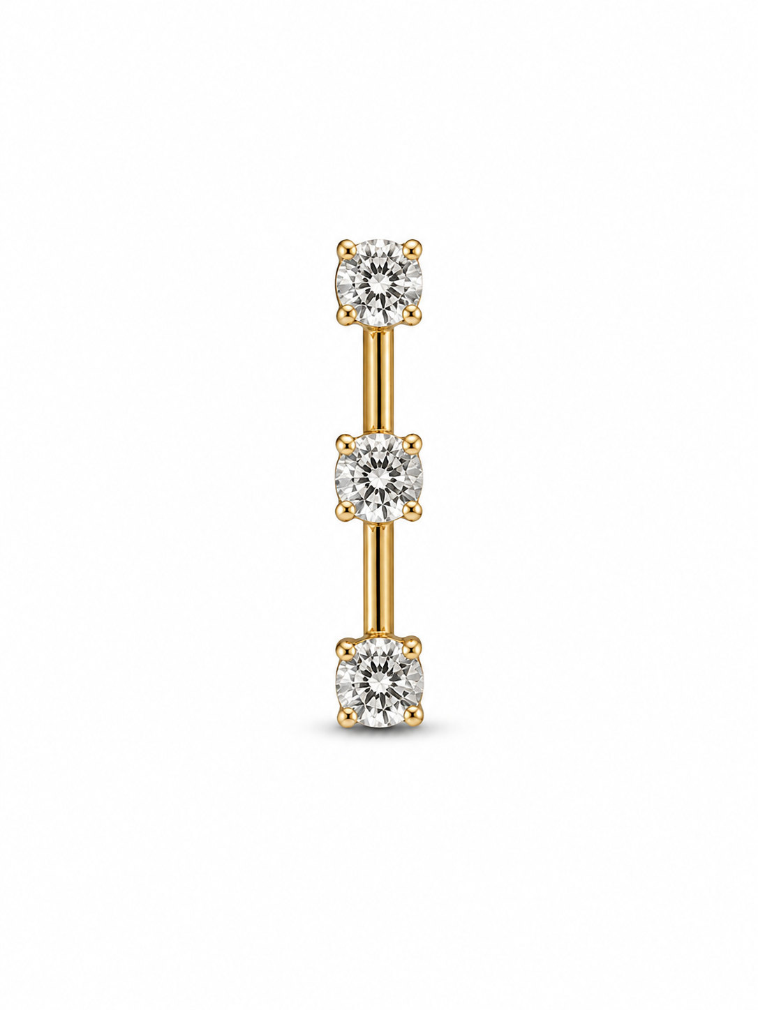 10KT Yellow Gold 0.08 CTW Journey Diamond Pendant [K4H95]