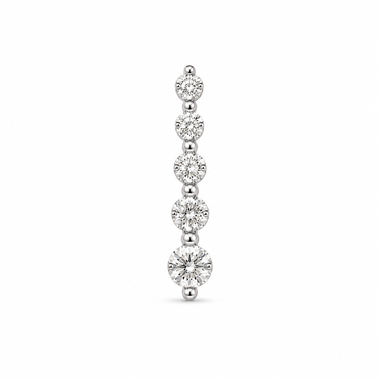 14KT Yellow Gold 0.50 CTW Graduating Journey  Diamond Pendant [K16H]