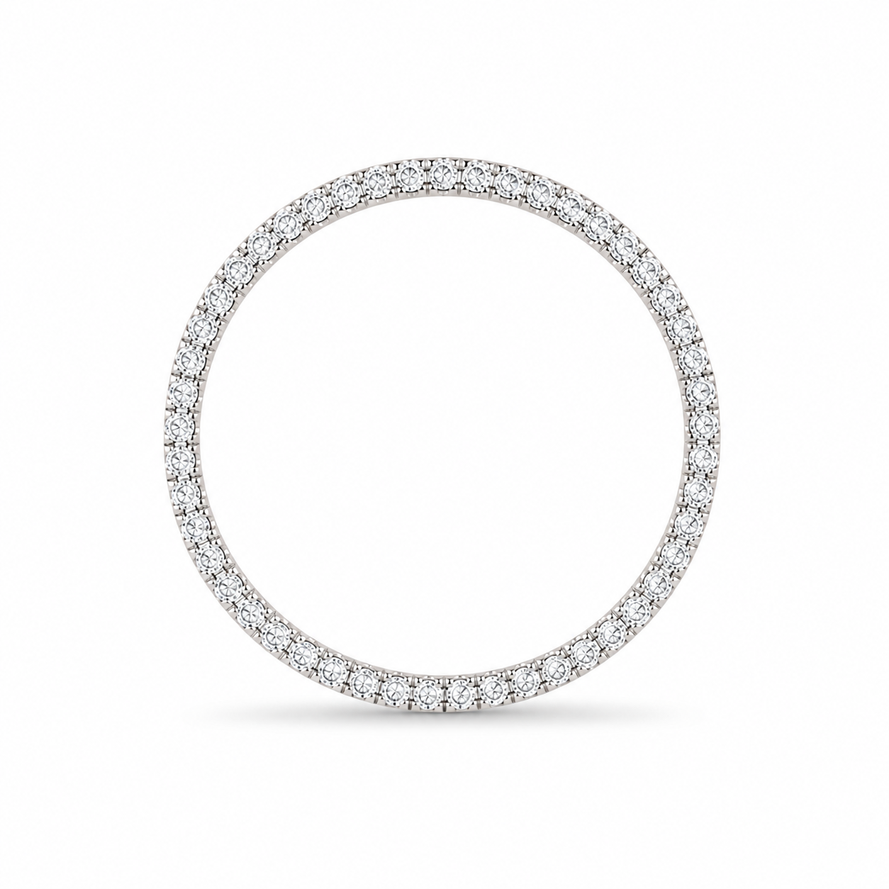 10KT Yellow Gold 0.25 CTW Eternity Round Diamond Pendant [K7H]