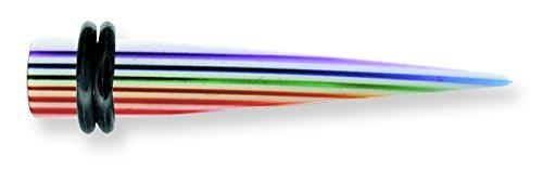Acrylic Uv Layered Expander Spike W 2 O-Rings 0G (8.2Mm) 50Mm Long Expander