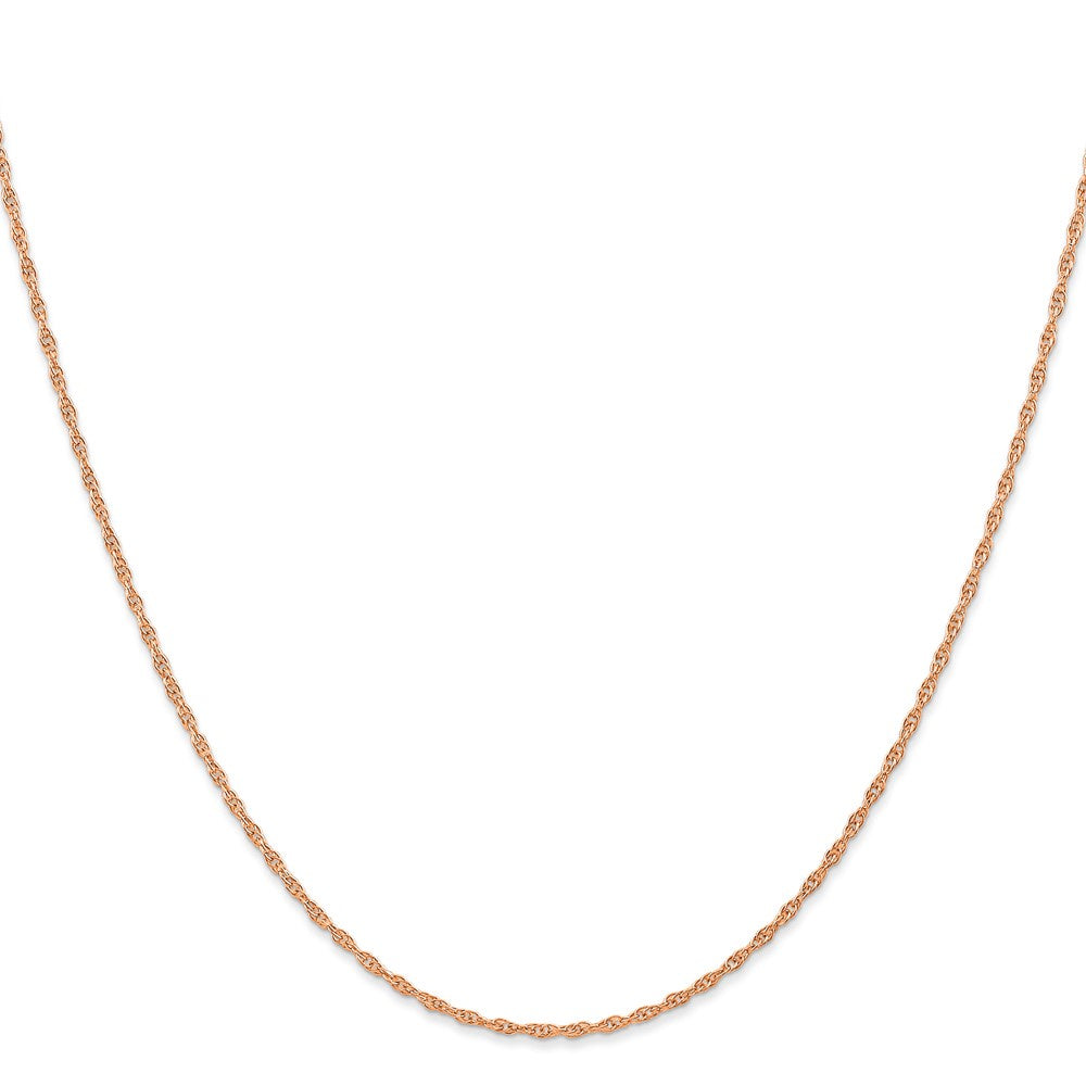 14KT Hollow Rose Gold 2 MM Cable Rope Link Chain