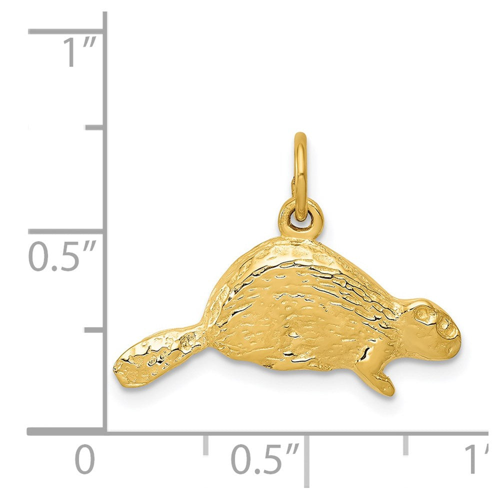 14k Beaver Charm
