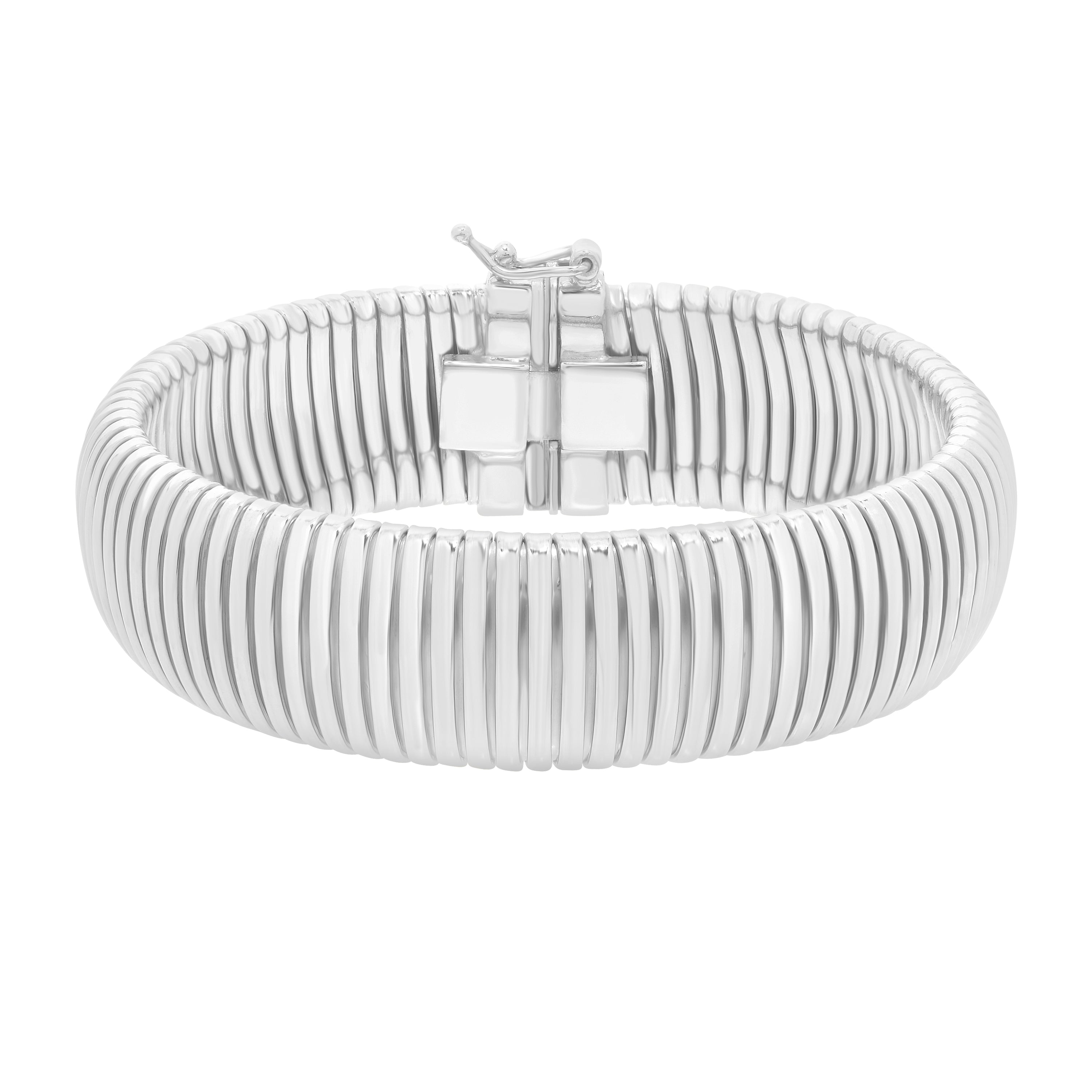 Silver Tubogas 7.25" 16mm Bracelet