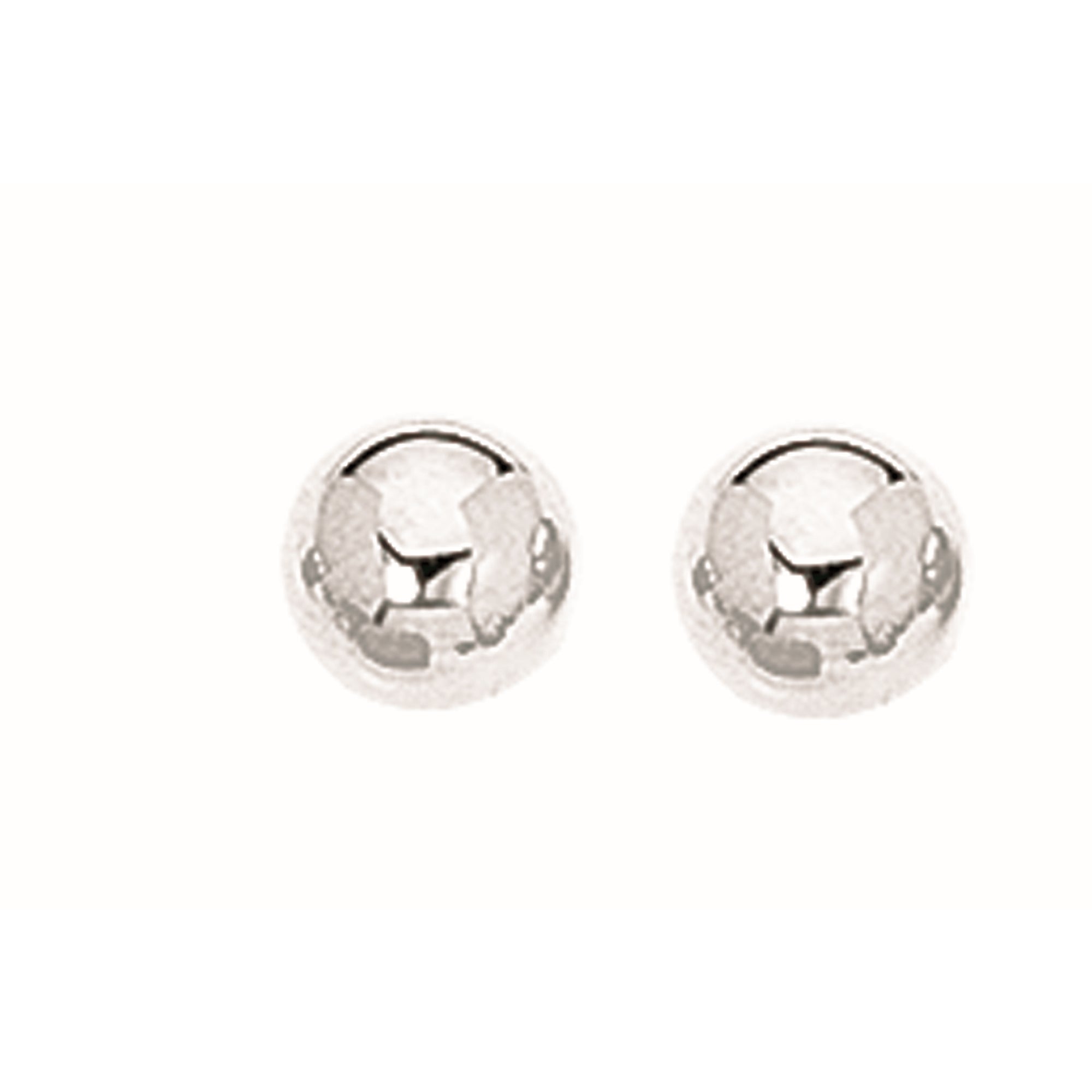 Sterling Silver 7Mm Ball Stud Earring