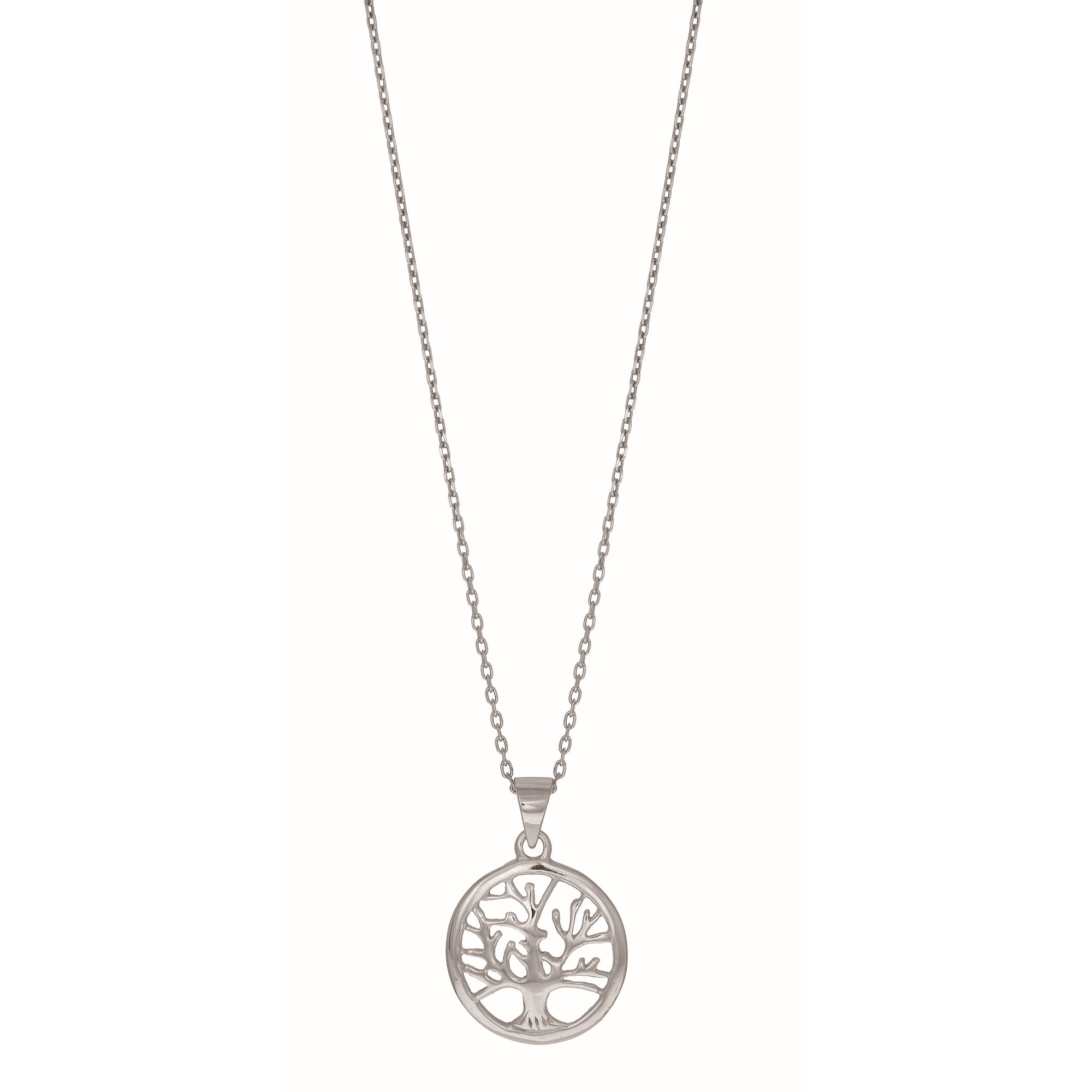 Sterling Silver 18" Mini Tree of Life Necklace