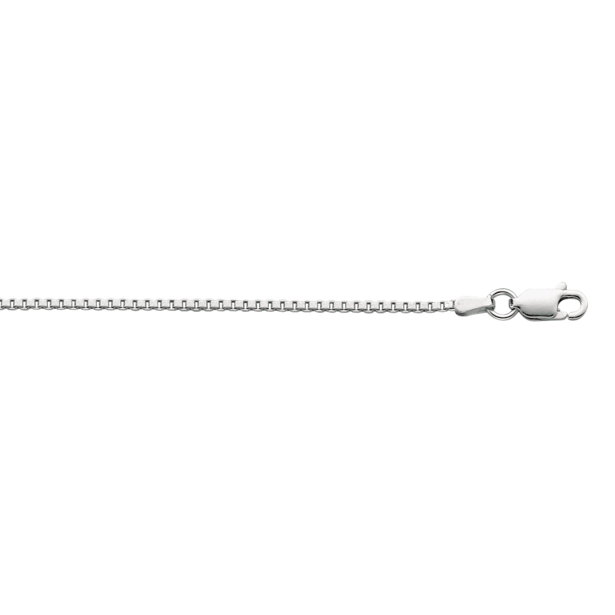 Sterling Silver 1.5mm Classic Box 30" Chain with Lobster Clasp