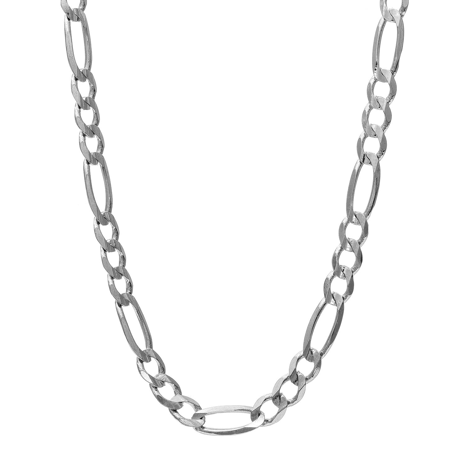 Sterling Silver 4.7mm Figaro 28" Chain with Lobster Clasp