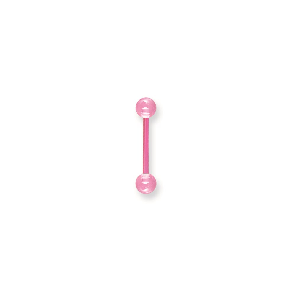 All Acrylic Flexi Shaft BB w UV Sensitive Acrylic Balls 14G (1.6mm) 5/8