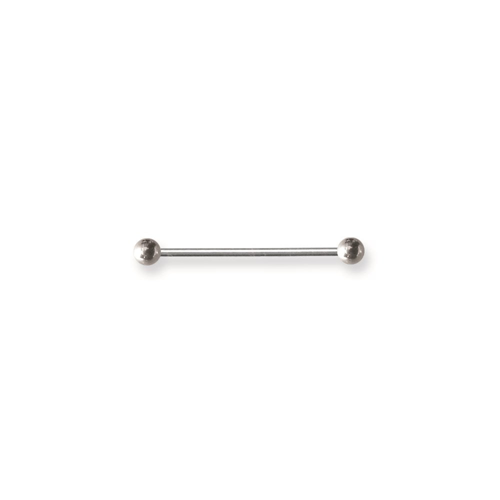 SGSS BB w Stl Balls 14G (1.6mm) 1.25 (32mm) Long w/ 5mm Ball Ends