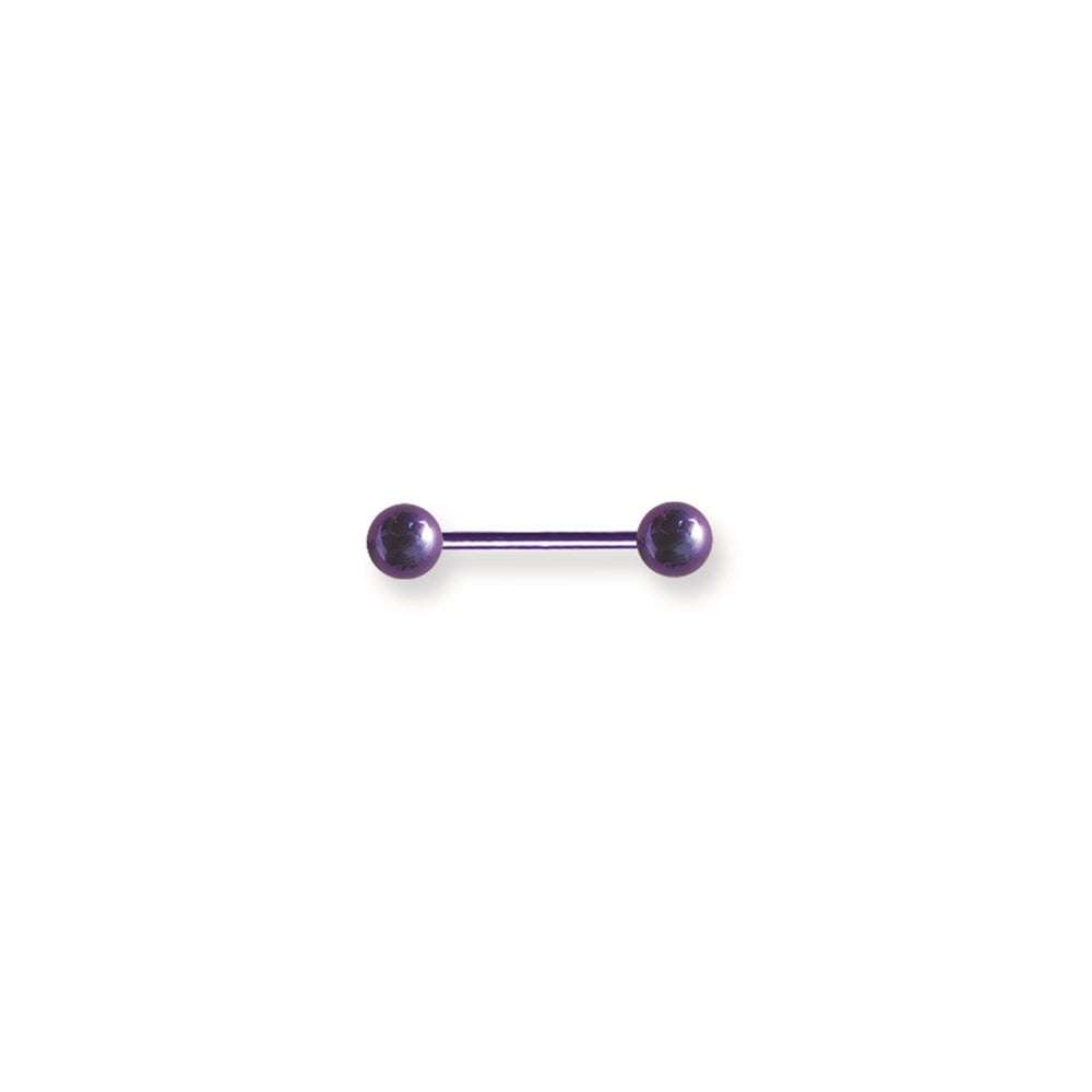 Plated SGSS BB 14G (1.6mm) 5/8 (15mm) Long w 6mm balls Dream Blue / 2 T