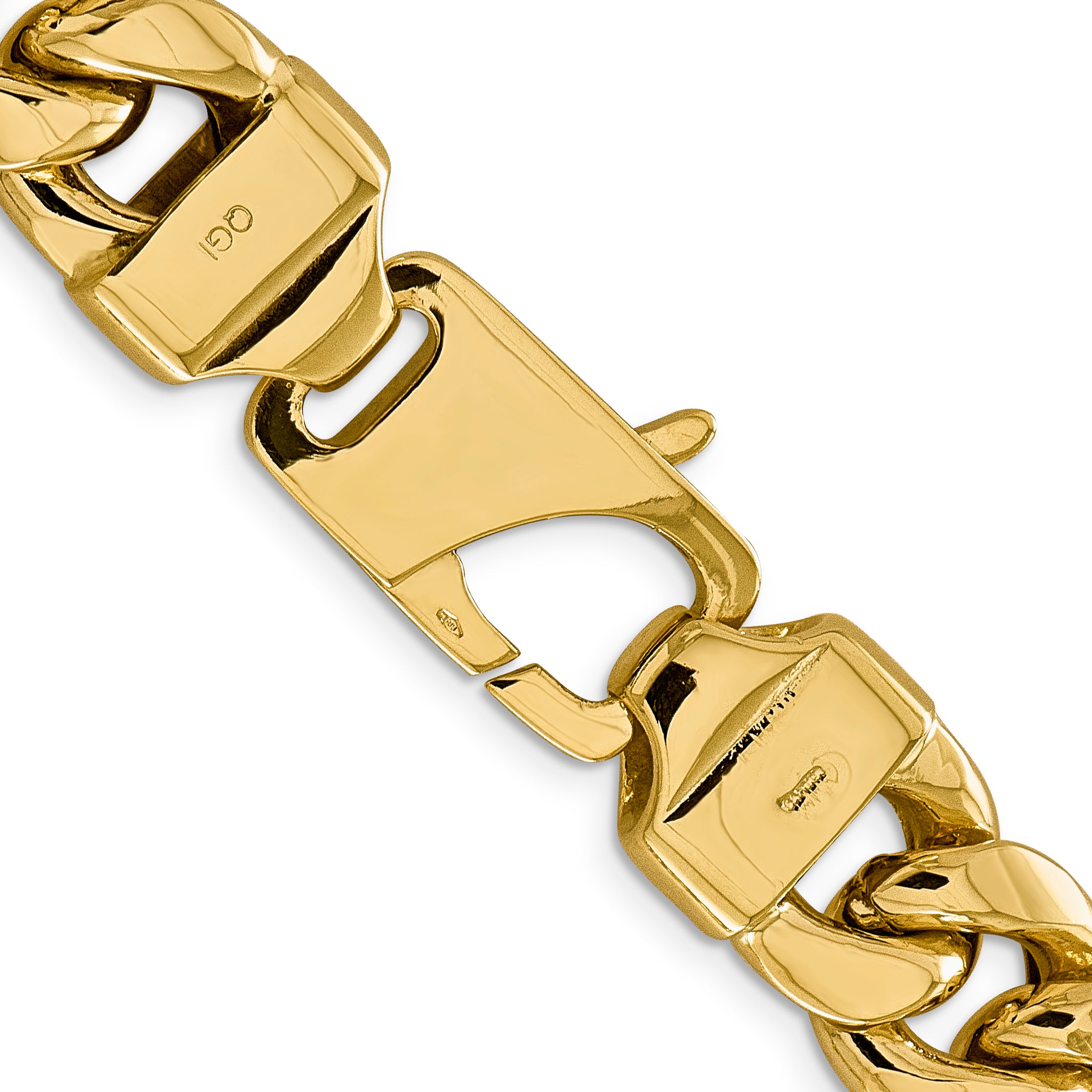 14K 26 Inch 15Mm Semi-Solid Miami Cuban With Lobster Clasp Chain