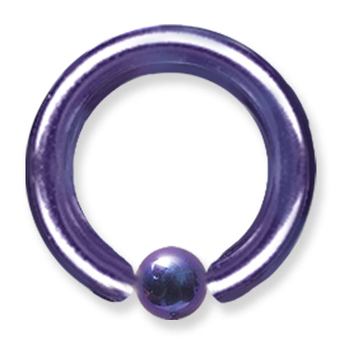10G (2.6Mm) 1/2 (13Mm) Long W/ 5Mm Ball Dream Blue / 2 Tone Purple (Zr-
