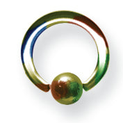 14G (1.6Mm) 5/16 (8Mm) Long W/ 4Mm Ball Rainbow (Zr-Ds09) 14G (1.6Mm) 5