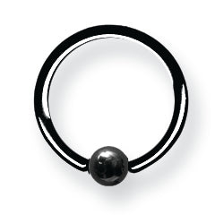 14G (1.6Mm) 7/16 (12Mm) Long W/ 4Mm Ball Black (Zr-Ds11) 14G (1.6Mm) 7/