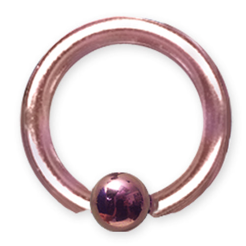 8G (3.2Mm) 1/2 (13Mm) Dia W 5Mm Ball Dark Pink Titanium 8G (3.2Mm) 1/2