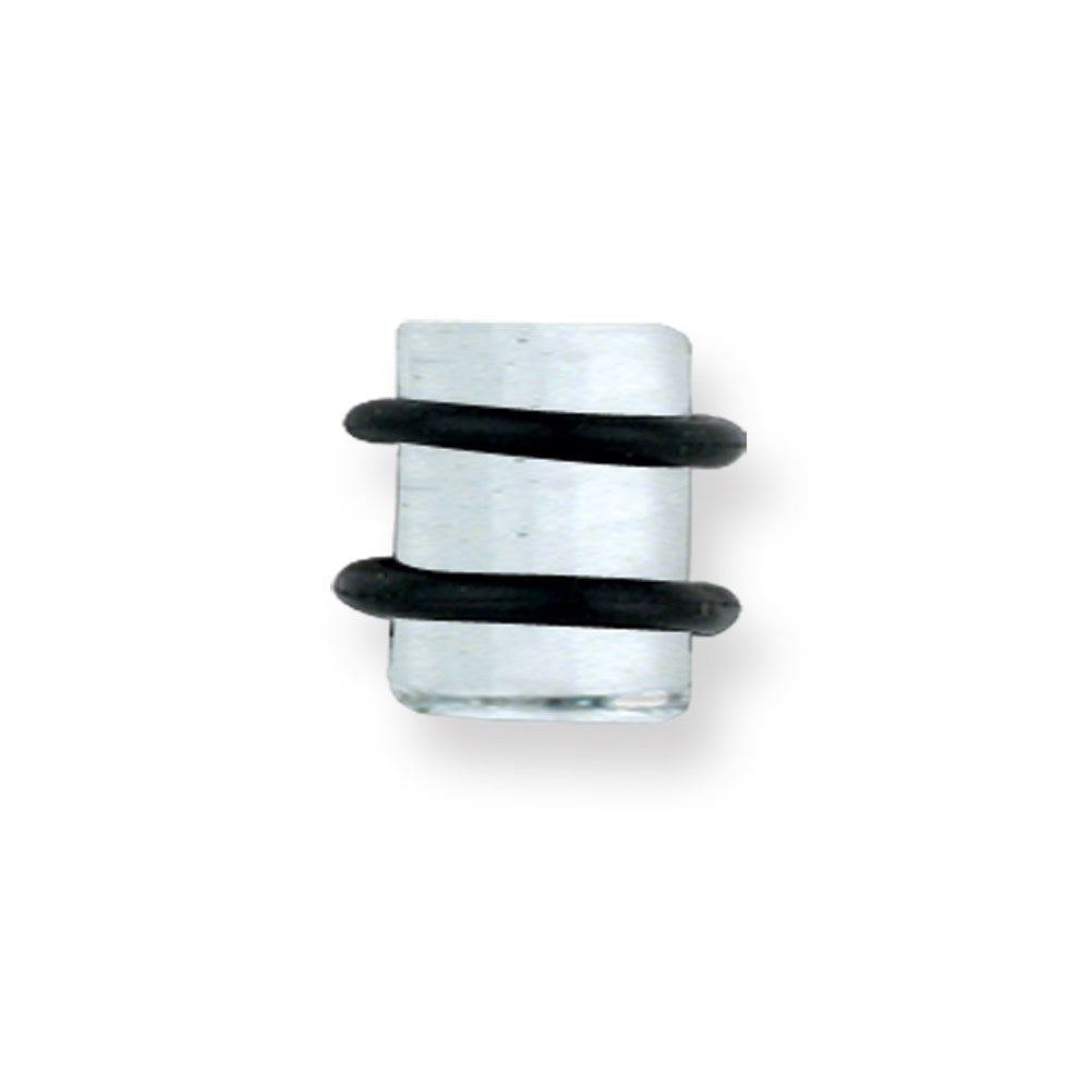 Pyrex Glass Plugs Solid Colors 00G (9.2mm) 1/2 (13mm) Long w 2 black o-