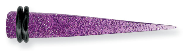 Acrylic Uv Heavy Glitter Expander Spike W 2 O-Rings 0G (8.2Mm) 50Mm Long Ex