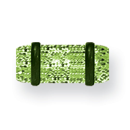 Acrylic Uv Sensitive Heavy Glitter Plug W 2 Rubber O-Rings 4G (5.2Mm) 1/2