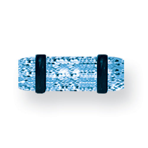 Acrylic Uv Sensitive Heavy Glitter Plug W 2 Rubber O-Rings 6G (4.1Mm) 1/2