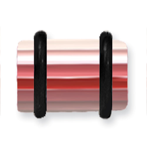 Acrylic Uv Sensitive Layered Plug W 2 Black O-Rings 0G (8.2Mm) 1/2 (13M