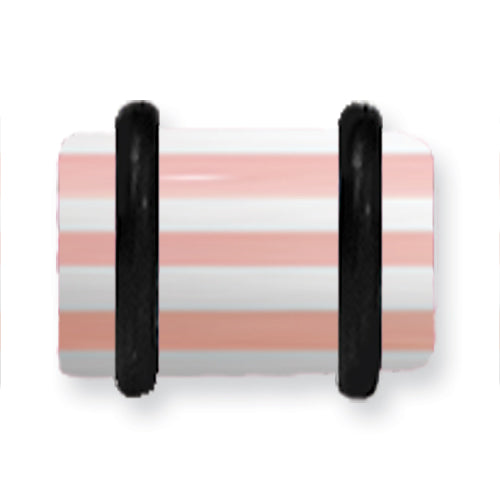Acrylic Uv Sensitive Layered Plug W 2 Black O-Rings 0G (8.2Mm) 1/2 (13M