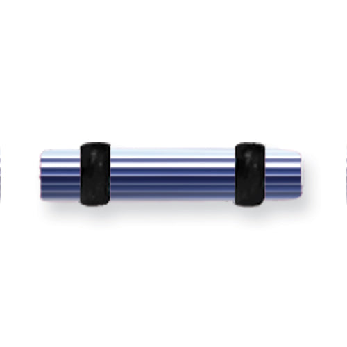 Acrylic Uv Sensitive Layered Plug W 2 Black O-Rings 10G (2.6Mm) 1/2 (13