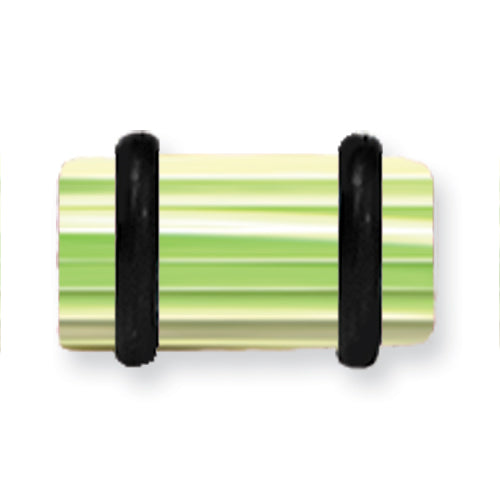 Acrylic Uv Sensitive Layered Plug W 2 Black O-Rings 2G (6.5Mm) 1/2 (13M