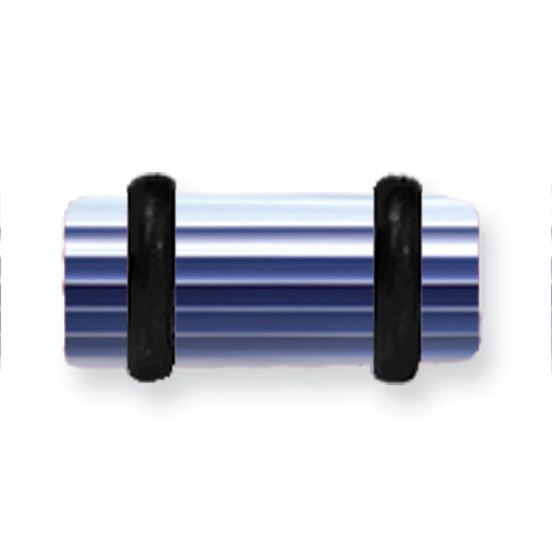 Acrylic Uv Sensitive Layered Plug W 2 Black O-Rings 4G (5.2Mm) 1/2 (13M