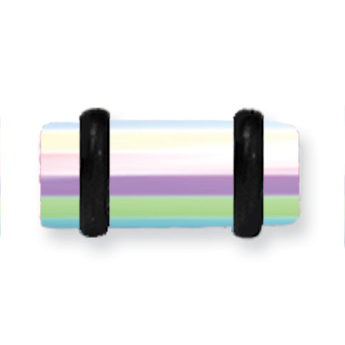 Acrylic Uv Sensitive Layered Plug W 2 Black O-Rings 4G (5.2Mm) 1/2 (13M