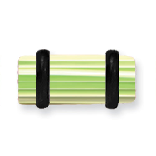 Acrylic Uv Sensitive Layered Plug W 2 Black O-Rings 4G (5.2Mm) 1/2 (13M