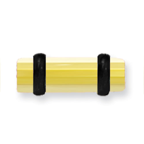 Acrylic Uv Sensitive Layered Plug W 2 Black O-Rings 6G (4.1Mm) 1/2 (13M