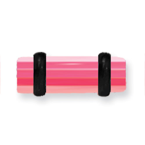 Acrylic Uv Sensitive Layered Plug W 2 Black O-Rings 6G (4.1Mm) 1/2 (13M