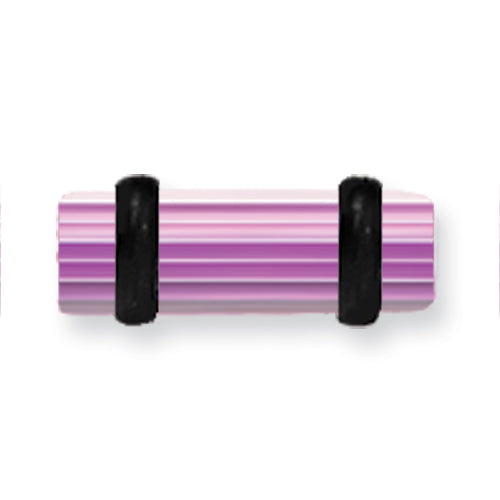 Acrylic Uv Sensitive Layered Plug W 2 Black O-Rings 6G (4.1Mm) 1/2 (13M