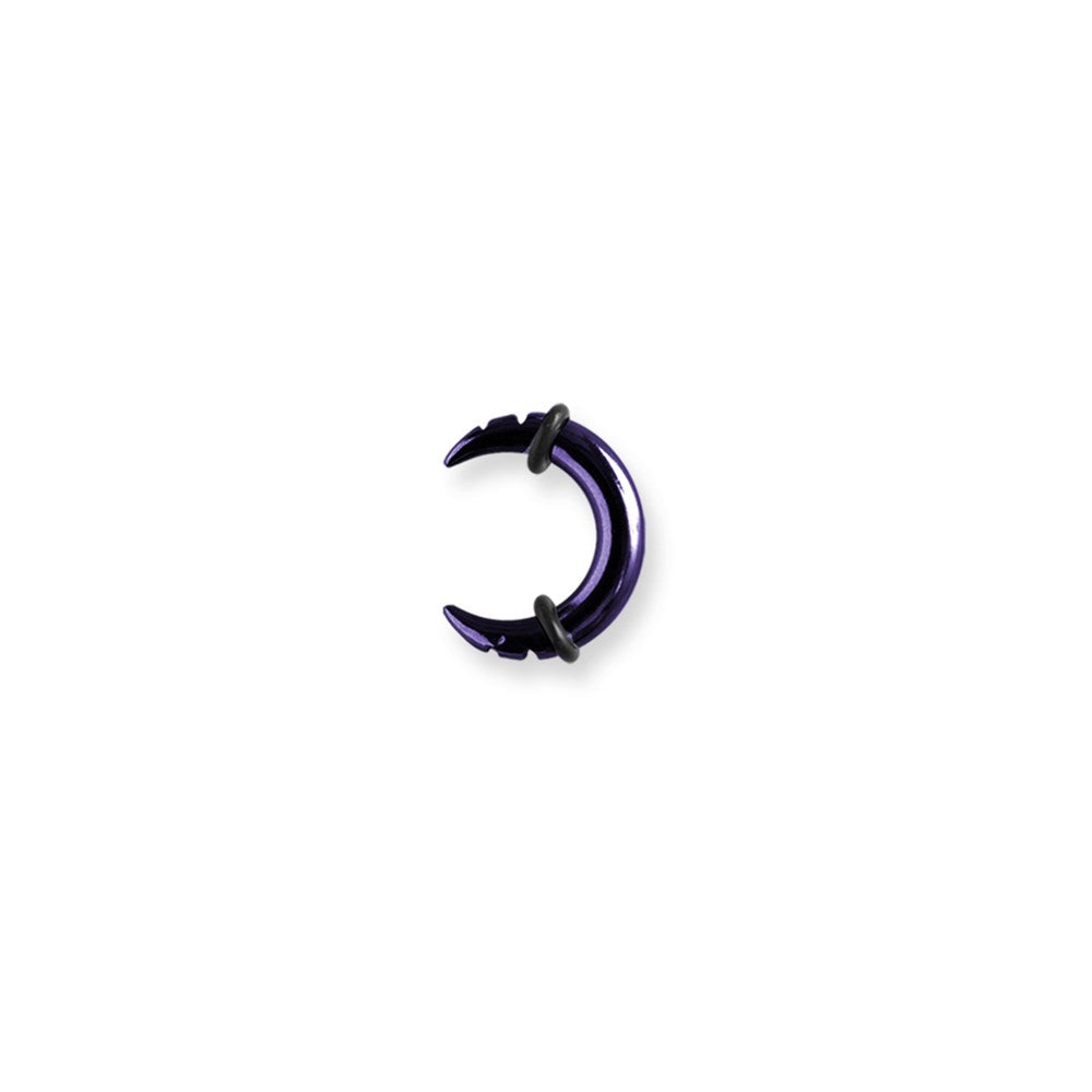 Plated SGSS Notched Pincher w 2 Rubber O-rings 6G (4.1mm) 1/2 (13mm) Di