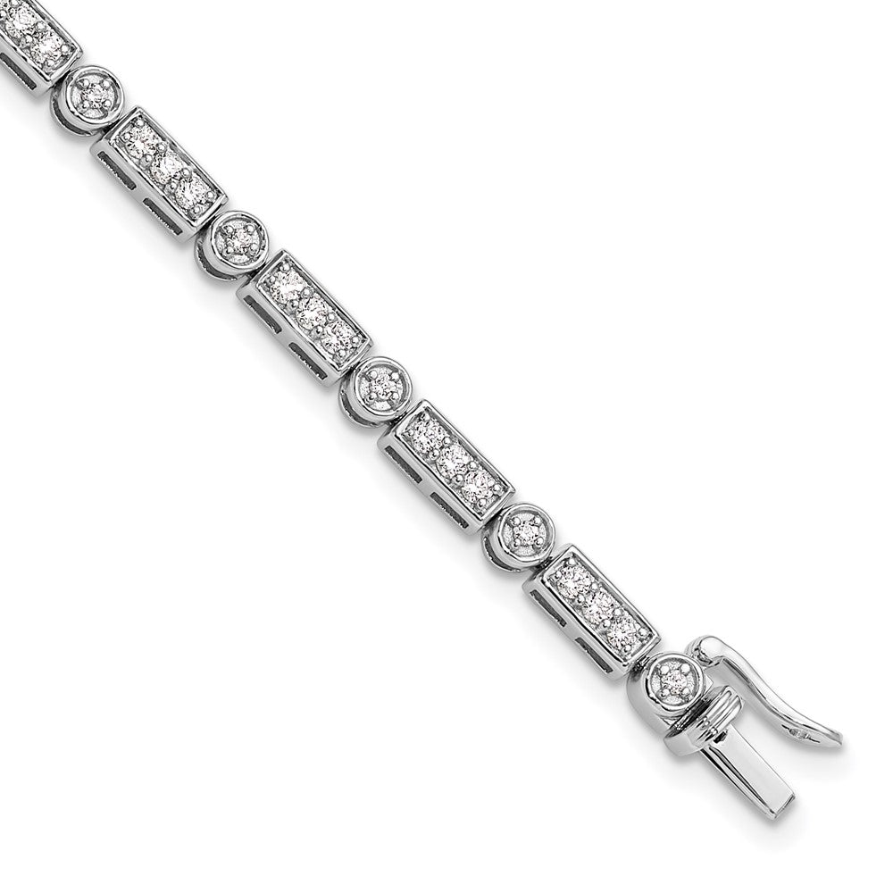 14K White Gold Lab Grown Diamond VS/SI FGH Bracelet