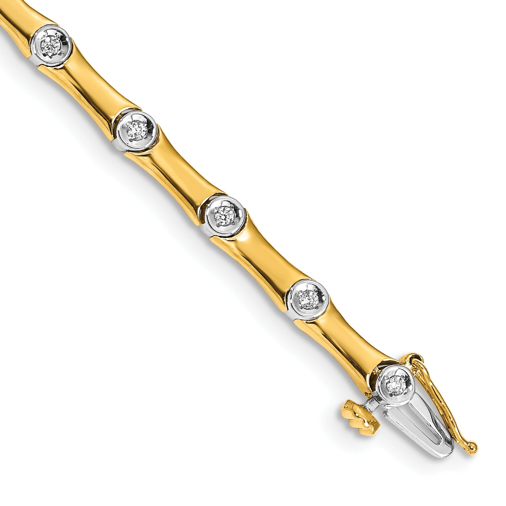 14K Two-Tone Lab Grown Diamond Vs/Si Fgh Bracelet