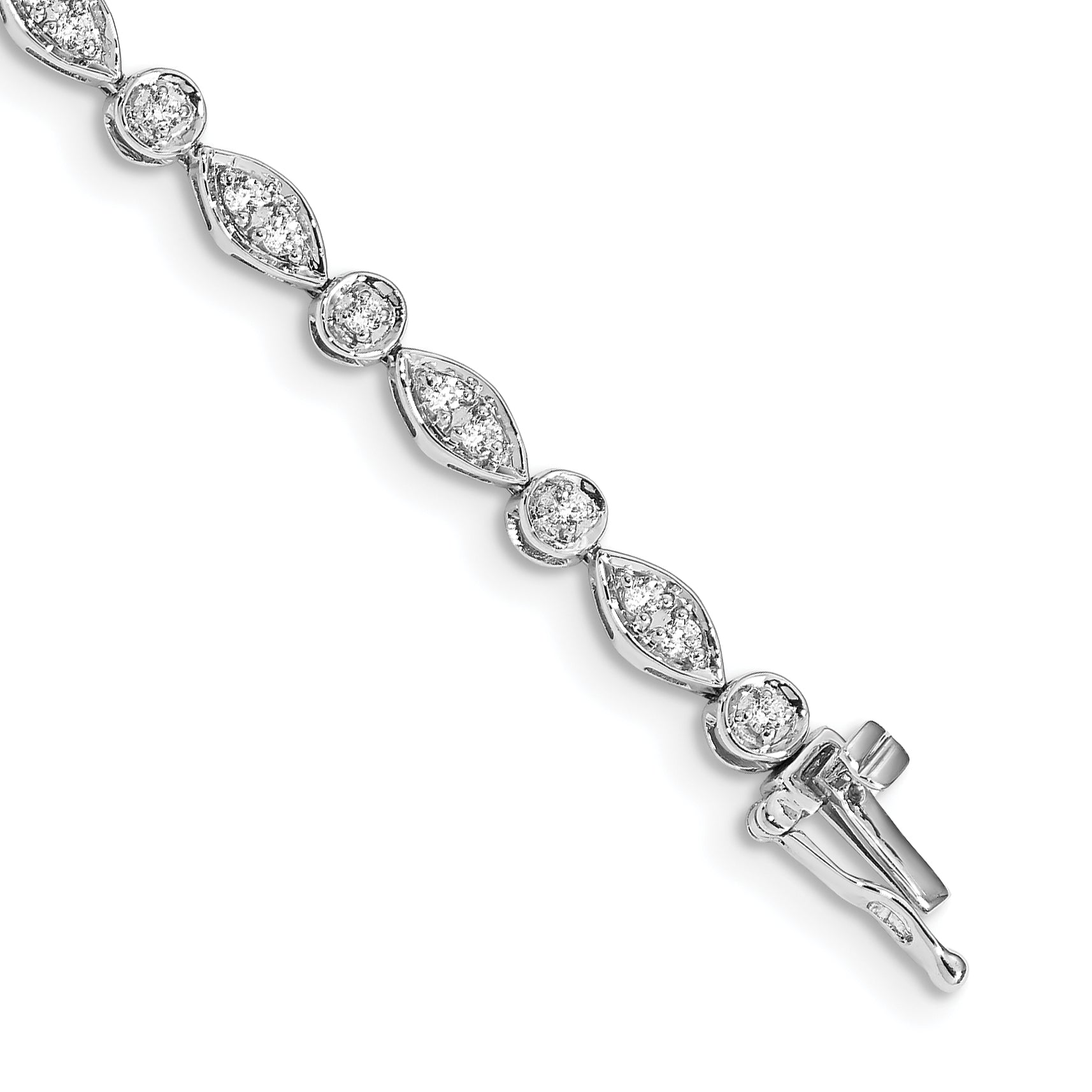 14K White Gold Lab Grown Diamond Vs/Si Fgh Bracelet