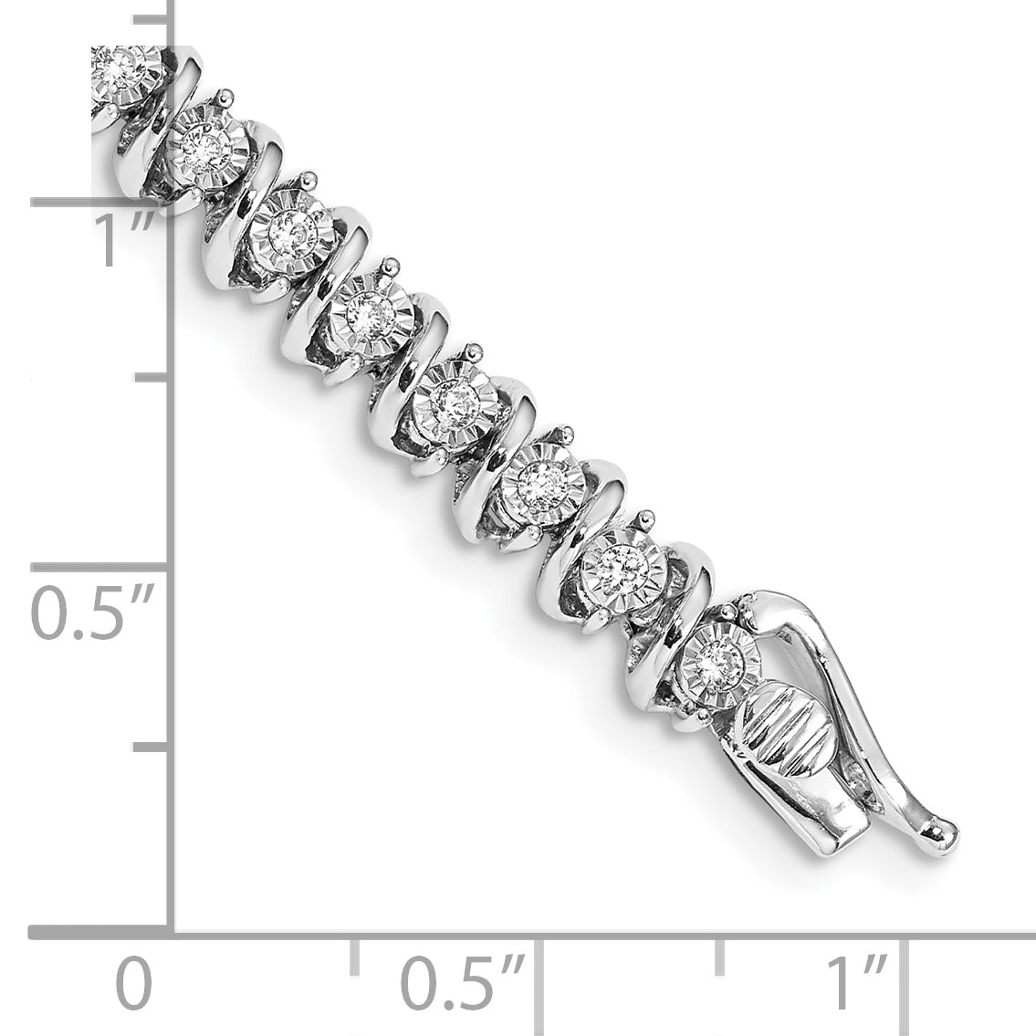 14K White Gold Lab Grown Diamond Vs/Si Fgh Bracelet
