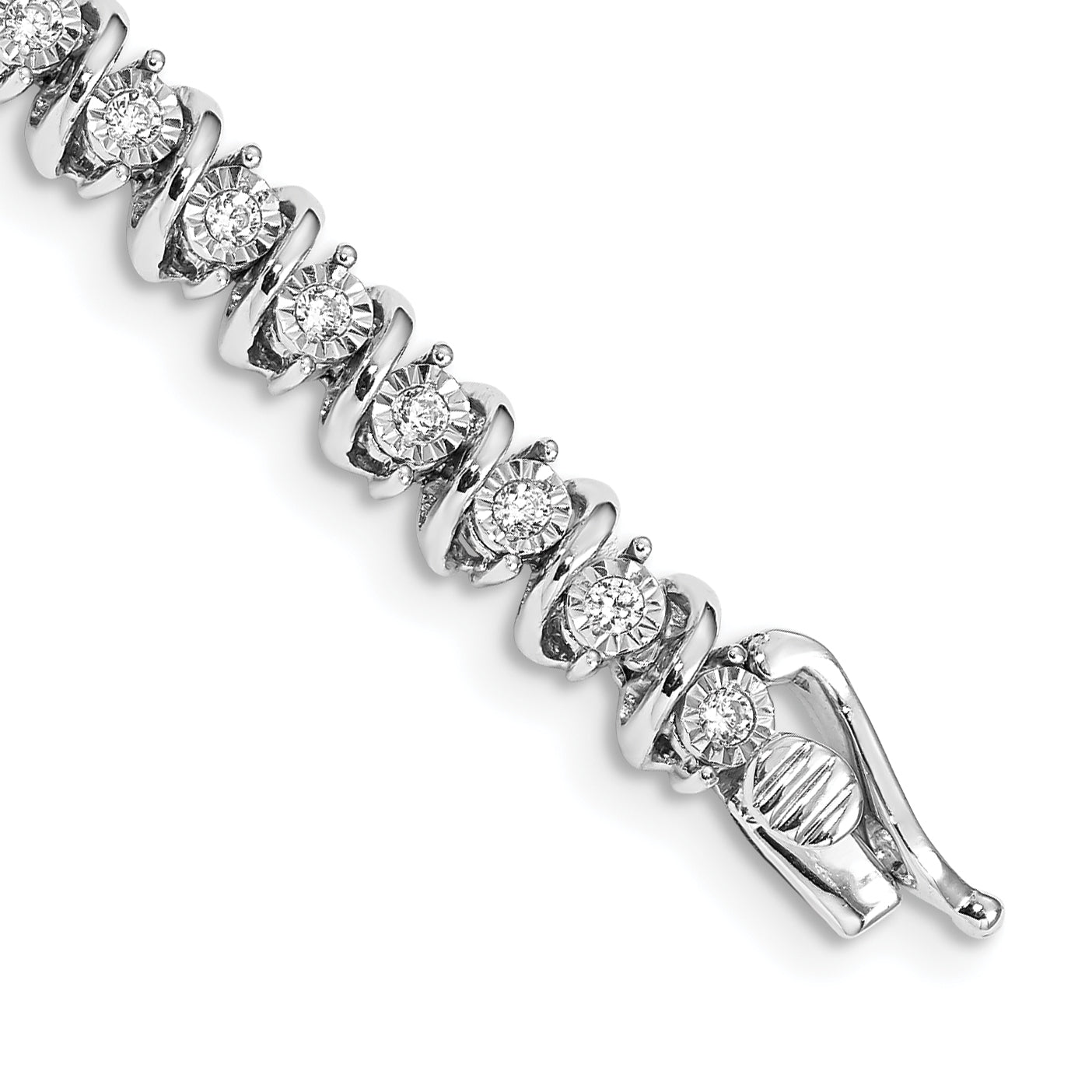14K White Gold Lab Grown Diamond Vs/Si Fgh Bracelet