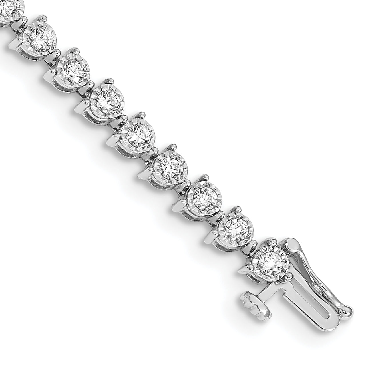 14K White Gold Lab Grown Diamond Vs/Si Fgh Bracelet