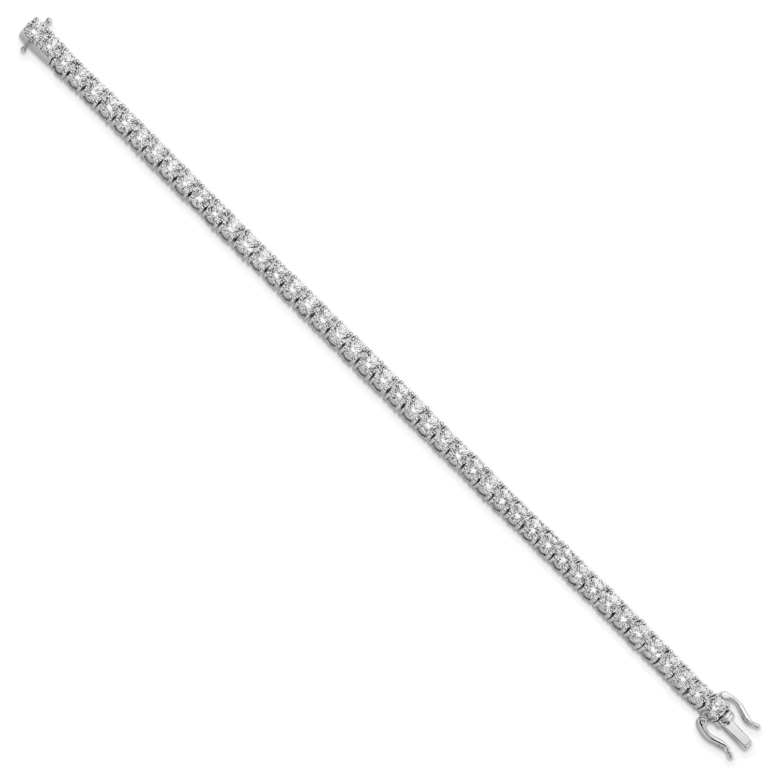 14K White Gold Vs/Si Fgh Lab Grown Diamond Tennis Bracelet