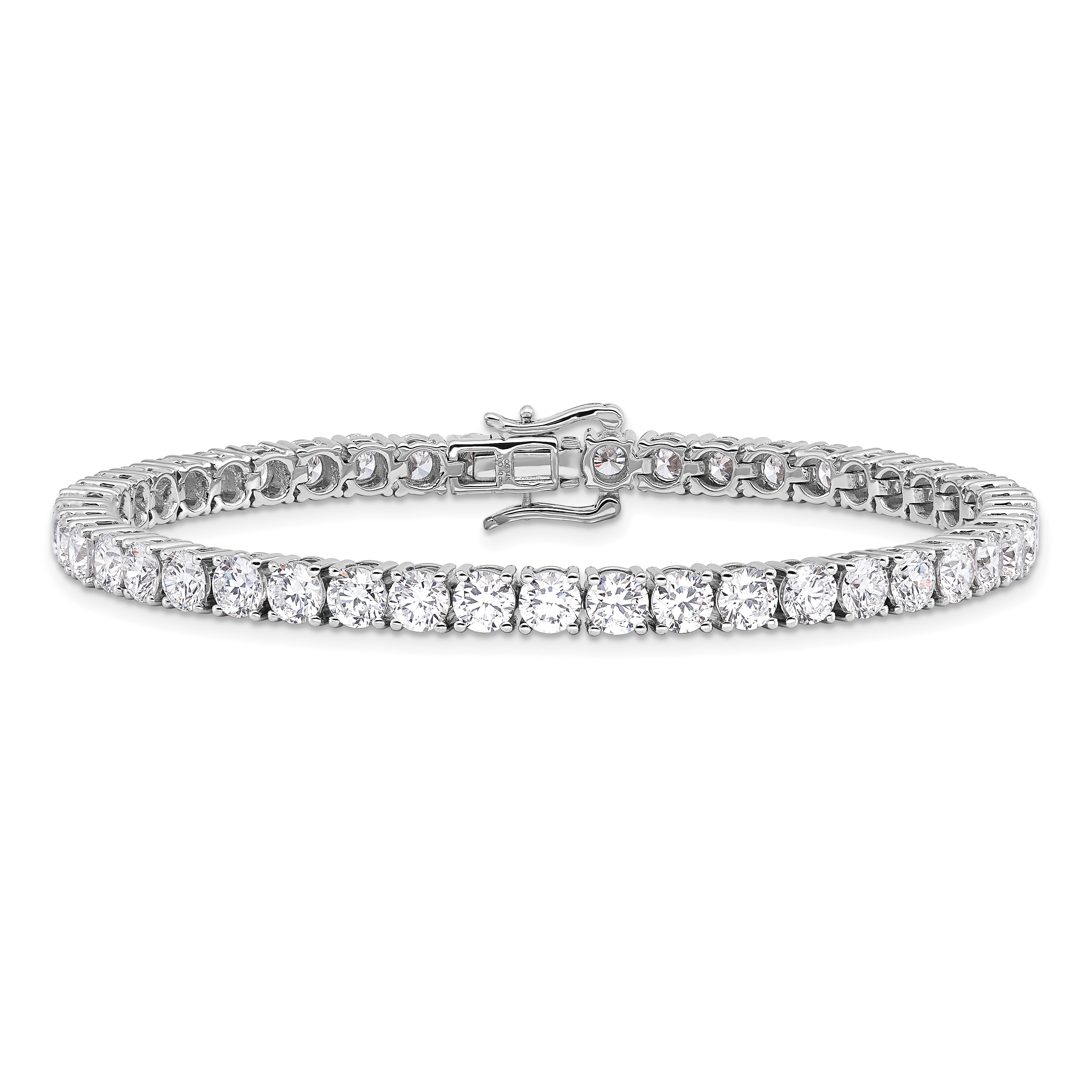 14K White Gold Vs/Si Fgh Lab Grown Diamond Tennis Bracelet