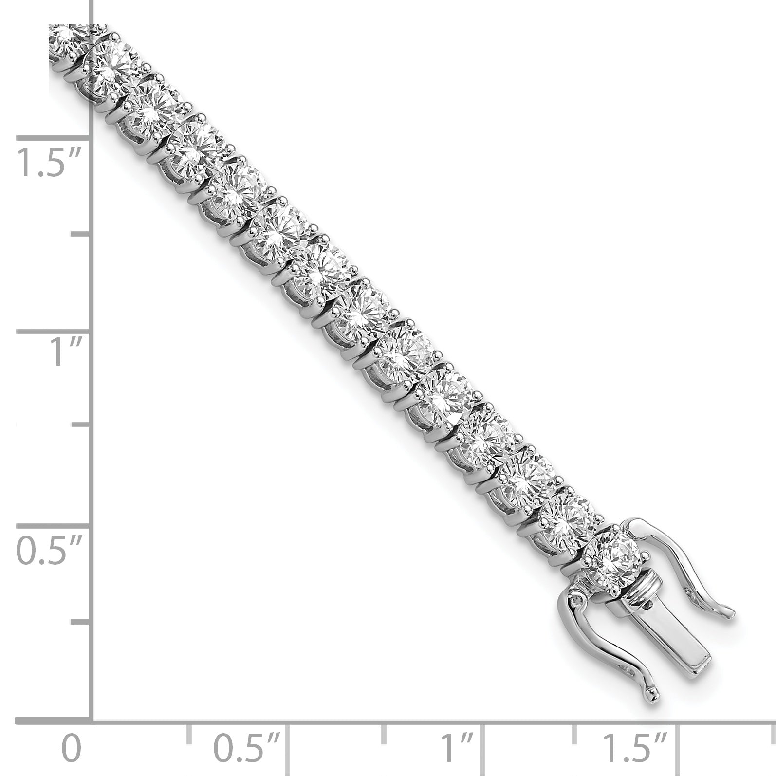 14K White Gold Vs/Si Fgh Lab Grown Diamond Tennis Bracelet