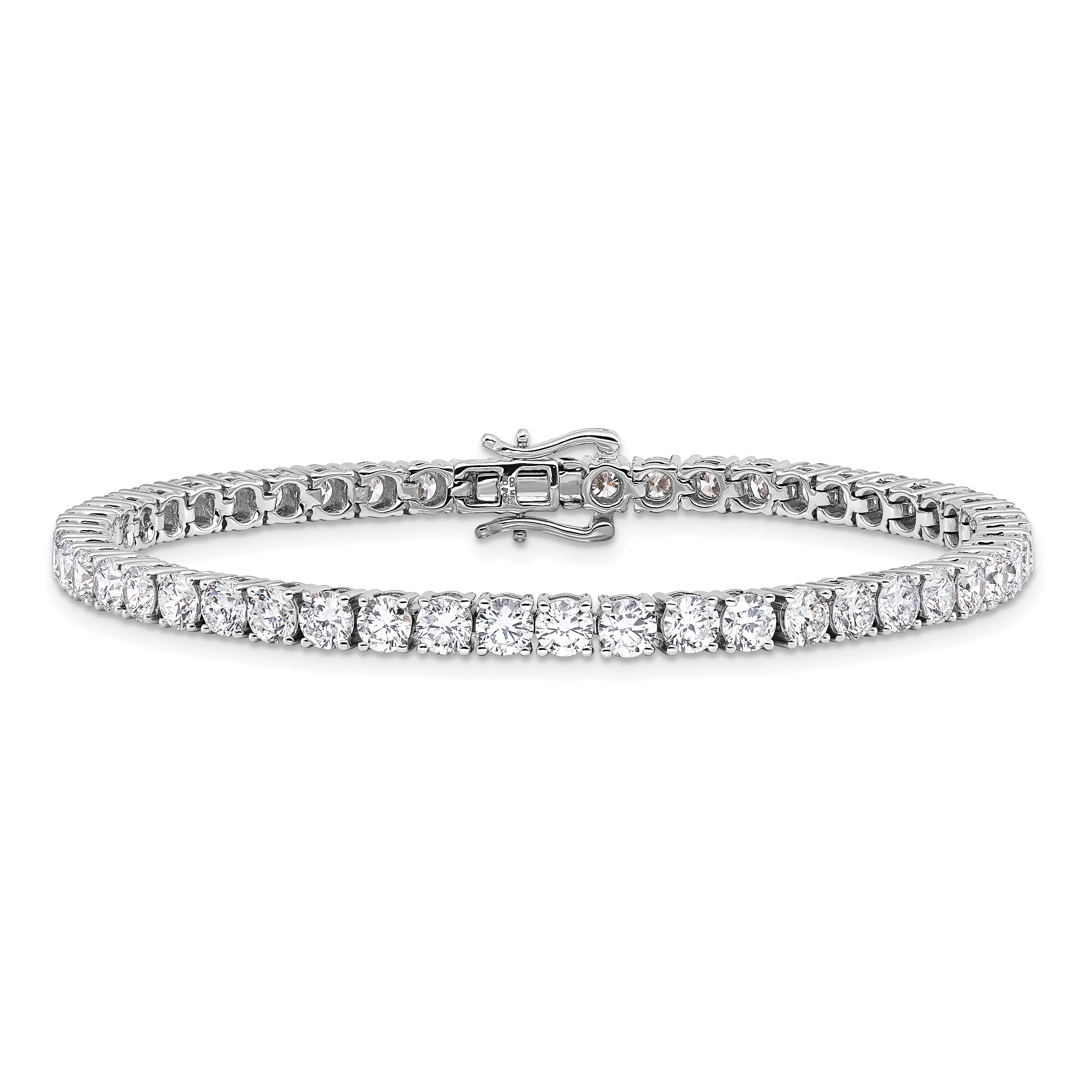14K White Gold Vs/Si Fgh Lab Grown Diamond Tennis Bracelet