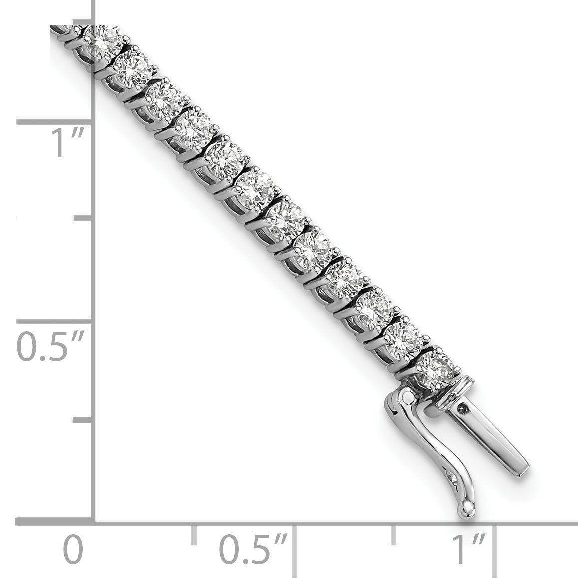 14K White Gold Lab Grown Diamond Vs/Si Fgh Tennis Bracelet