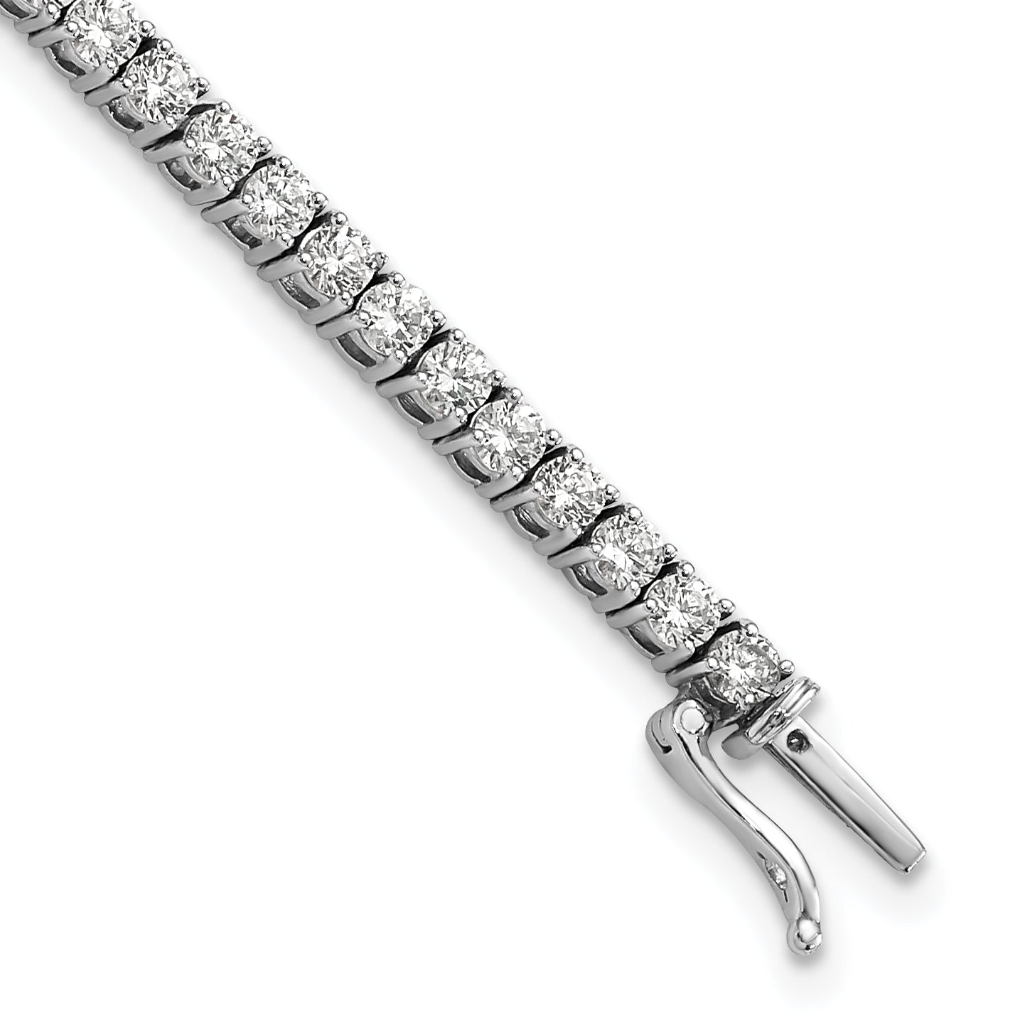 14K White Gold Lab Grown Diamond Vs/Si Fgh Tennis Bracelet