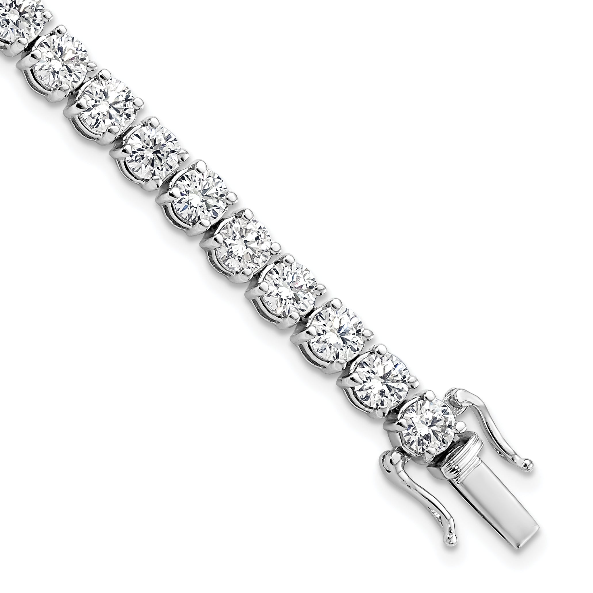 14K White Gold VS/SI+ G+ Lab Grown Diamond Tennis Bracelet