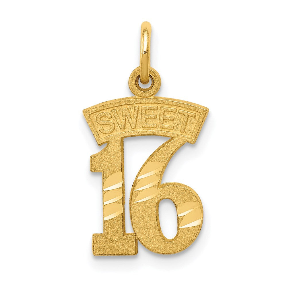 14k SWEET 16 Charm